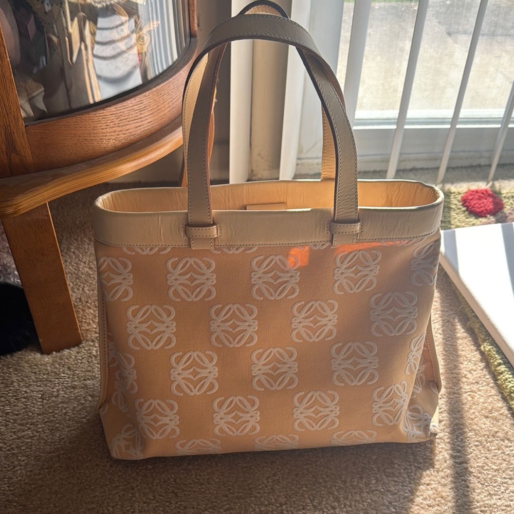 Loewe Peach Tote Bag